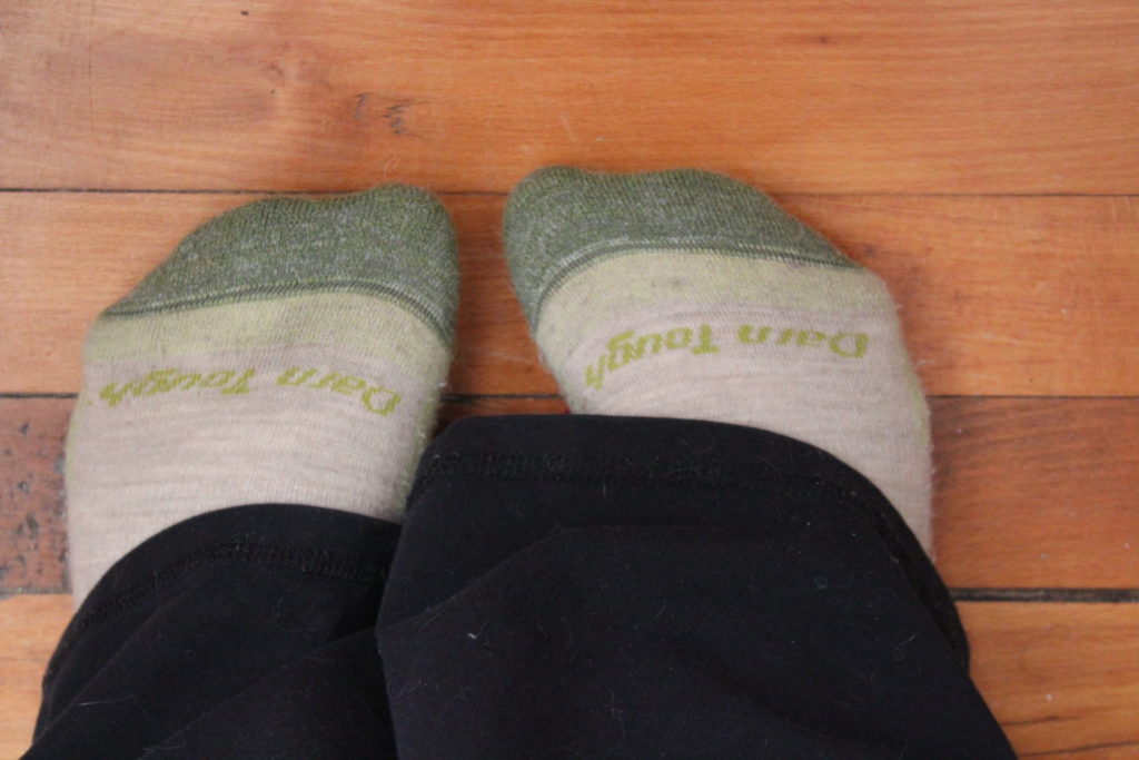 Wearing Wasabi Darn Tough Socks